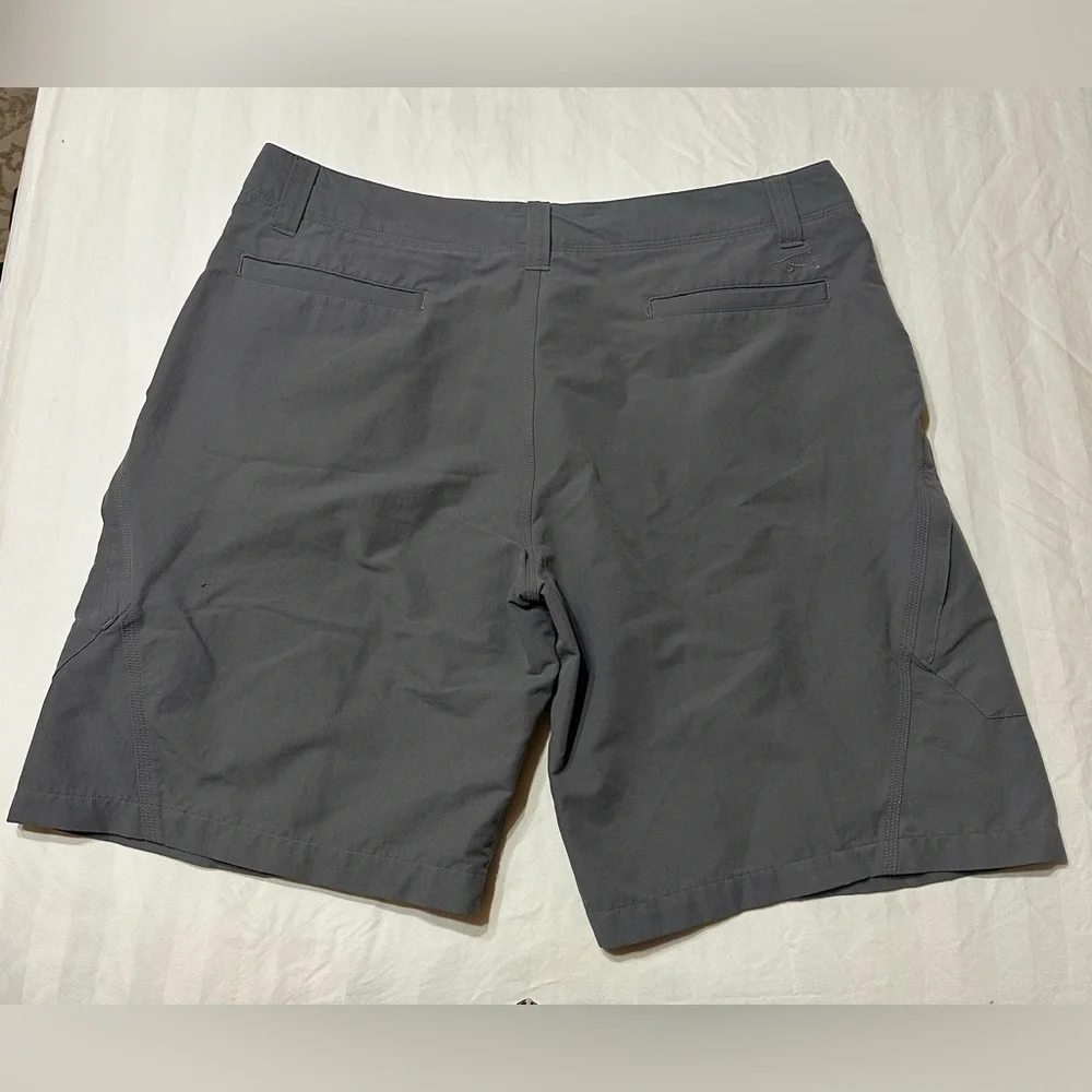 Horny Toad Men's 38 Performance Stretch Outdoor Shorts Gray Cargo Pockets Gorp